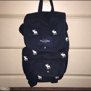 NEW Abercrombie Navy Blue Backpack / Book-bag